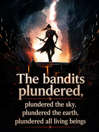 The bandits plundered, plundered the sky, plundered the earth, plundered all living beings